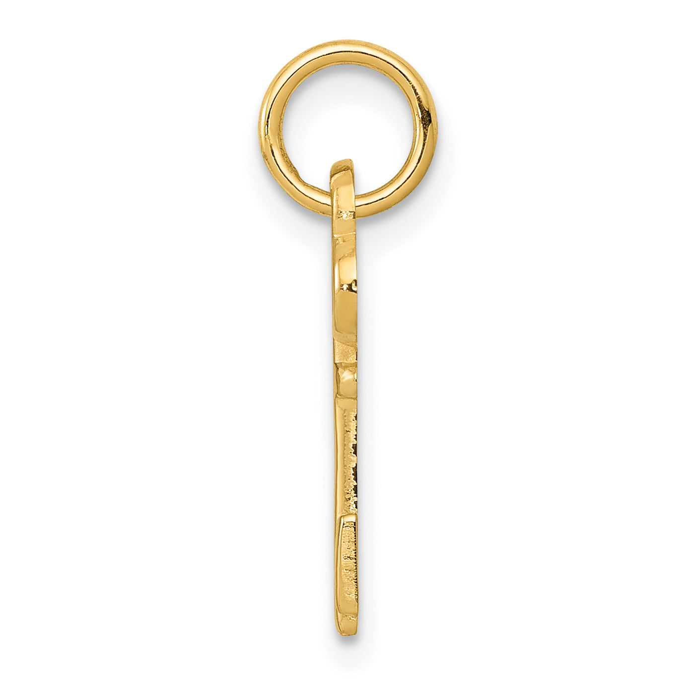 14K Gelbgold Key Buchstabe I Initiale Charm