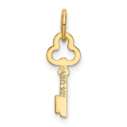 14K Gelbgold Key Buchstabe I Initiale Charm