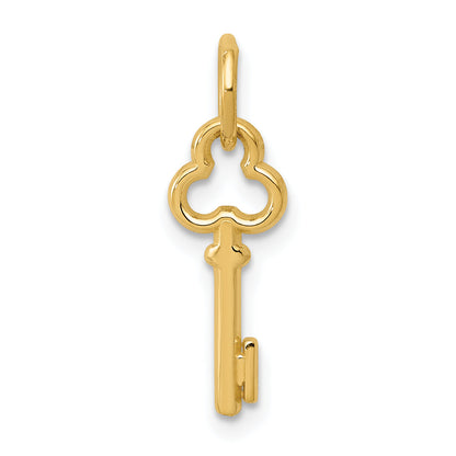 14K Gelbgold Key Buchstabe I Initiale Charm
