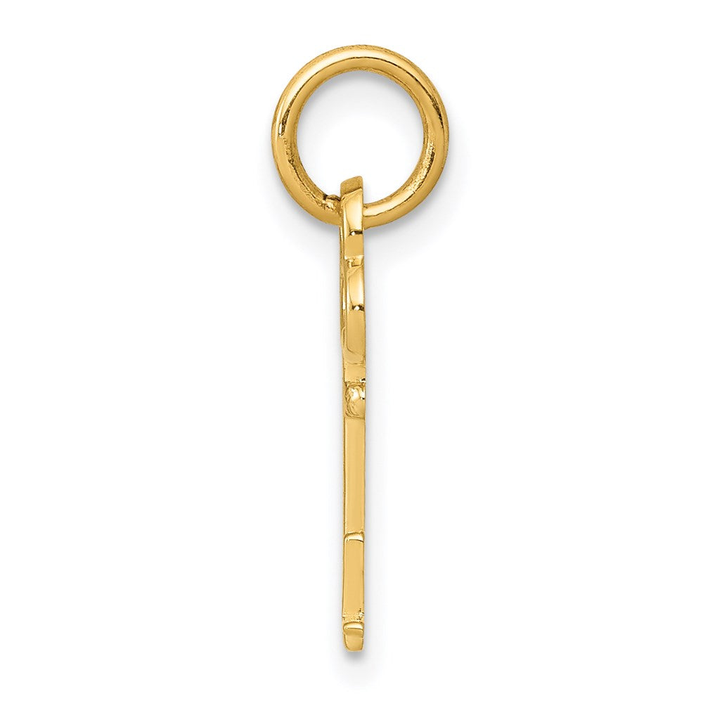 14K Gelbgold Key Buchstabe L Initiale Charm