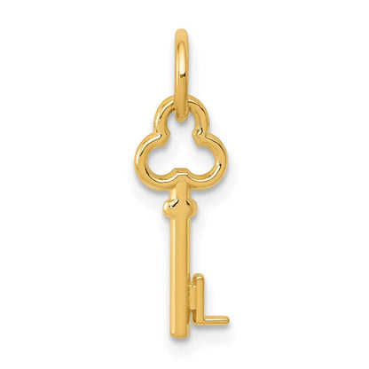14K Gelbgold Key Buchstabe L Initiale Charm