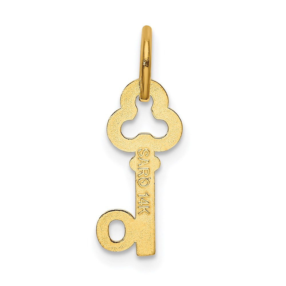 14K Gelbgold Key Buchstabe O Initiale Charm