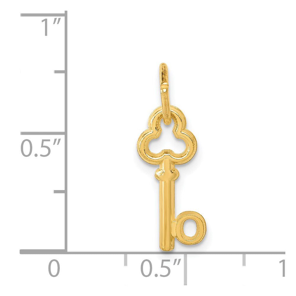 14K Gelbgold Key Buchstabe O Initiale Charm
