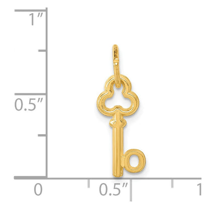 14K Gelbgold Key Buchstabe O Initiale Charm