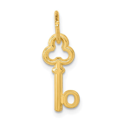 14K Gelbgold Key Buchstabe O Initiale Charm