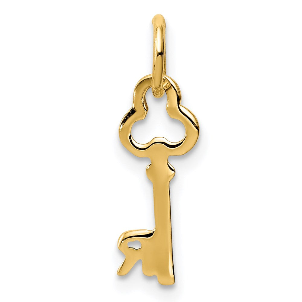 14K Gelbgold Key Buchstabe R Initiale Charm