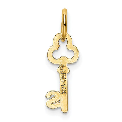 14K Gelbgold Key Buchstabe S Initiale Charm