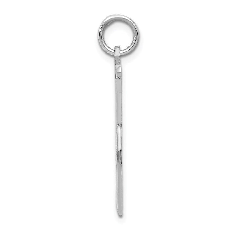 14K Weißgold Scissors Charm