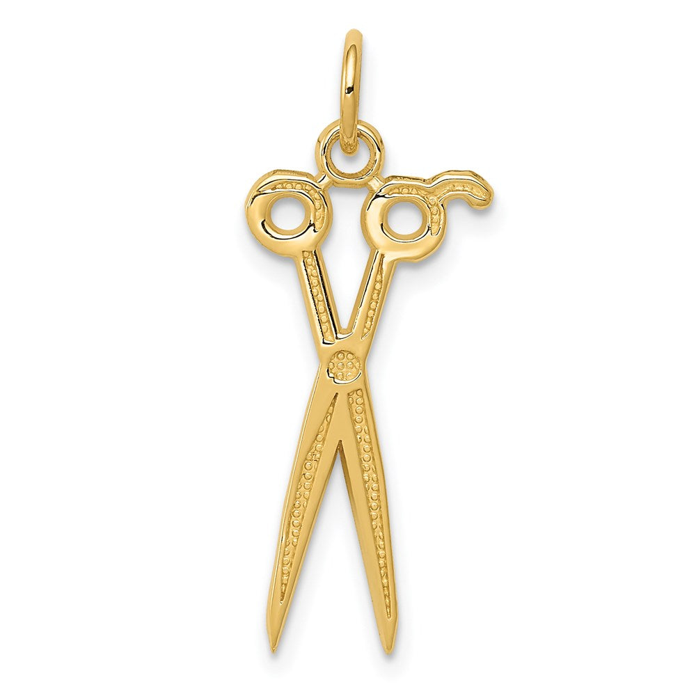 14K Gelbgold Scissors Charm