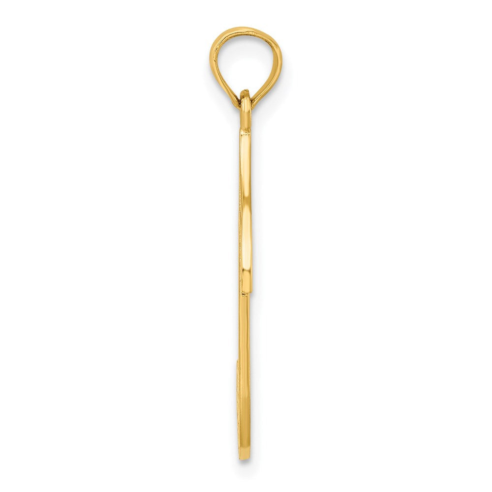 14K Gelbgold Musik Note Charm