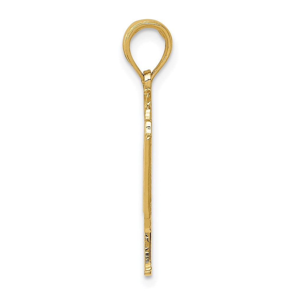 14K Gelbgold Klavier-Anhänger