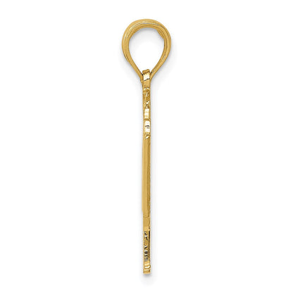 14K Gelbgold Klavier-Anhänger