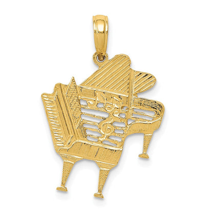 14K Gelbgold Klavier-Anhänger
