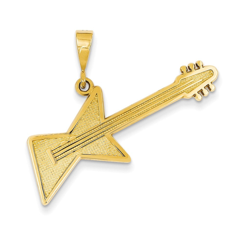 14K Gelbgold Gitarren-Anhänger