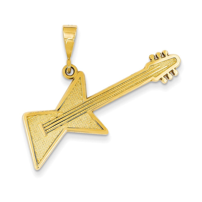 14K Gelbgold Gitarren-Anhänger