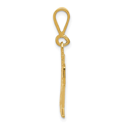 14K Gelbgold Schlagzeug-Charm