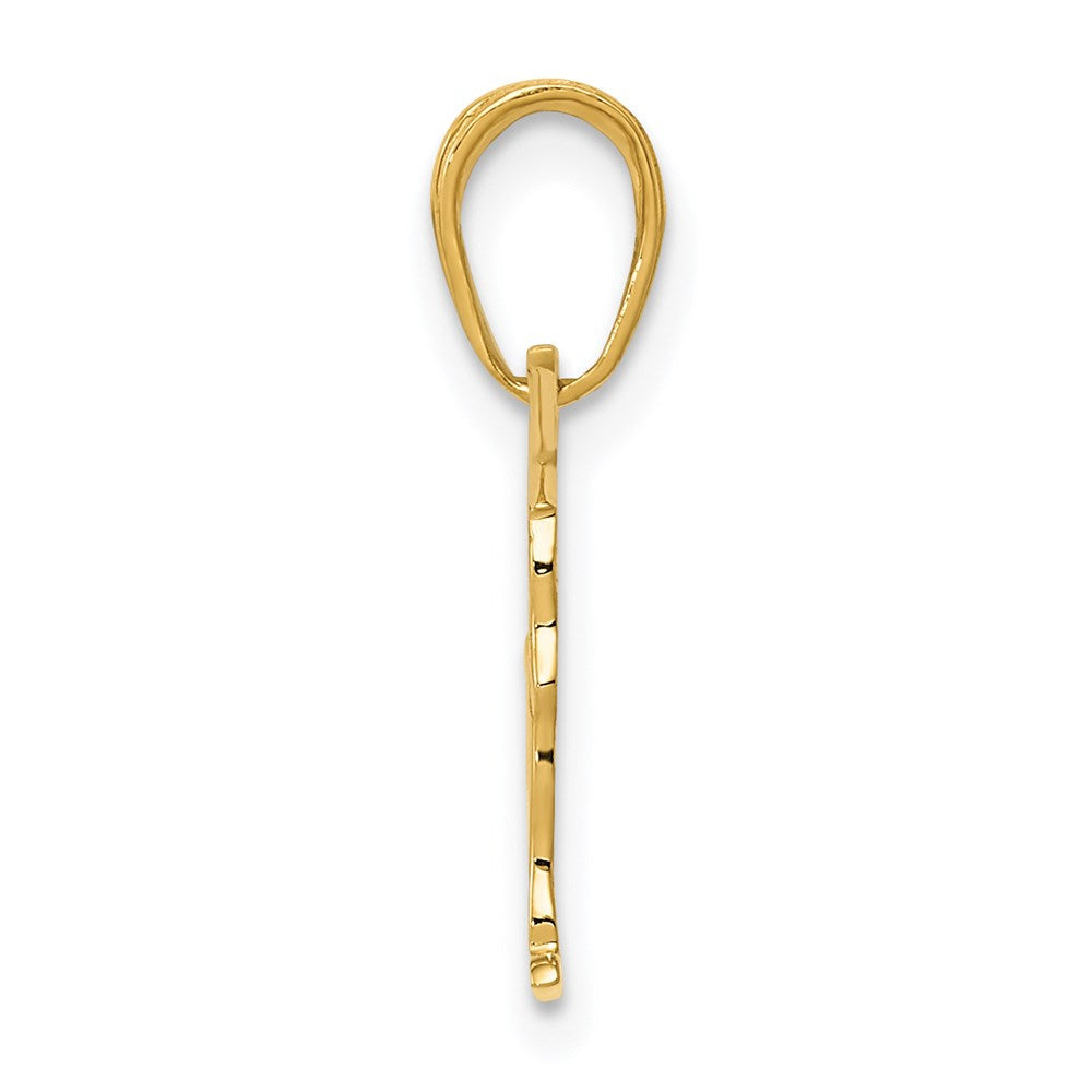 14K Gelbgold Gymnastics Anhänger