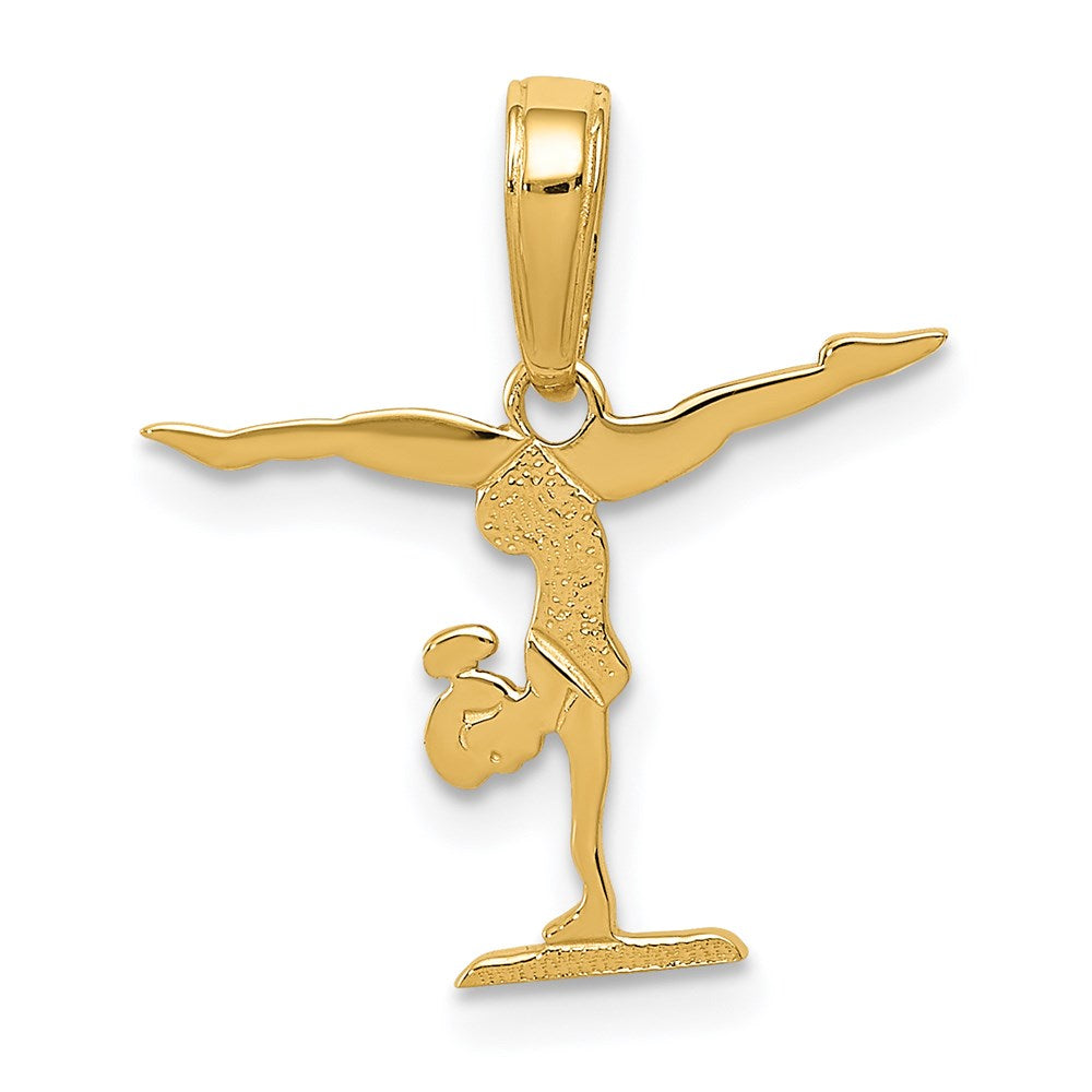 14K Gelbgold Gymnastics Anhänger