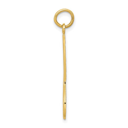 14K Gelbgold Lacrosse Charm