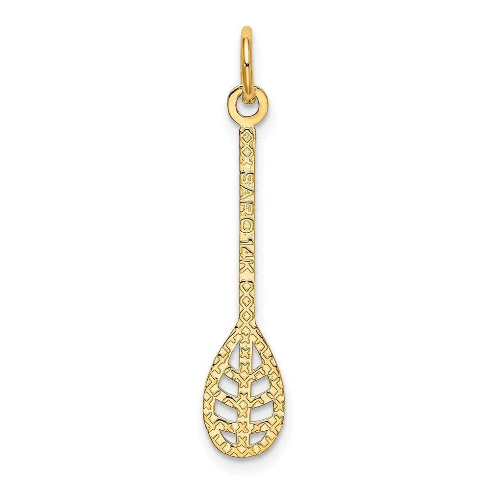 14K Gelbgold Lacrosse Charm