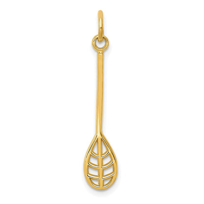 14K Gelbgold Lacrosse Charm