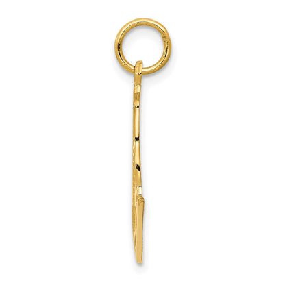 14K Gelbgold Figure Skate