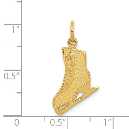 14K Gelbgold Figure Skate