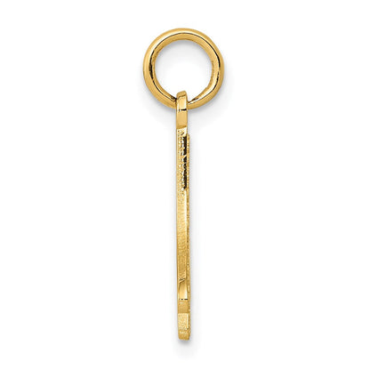 14K Gelbgold Figure Skate