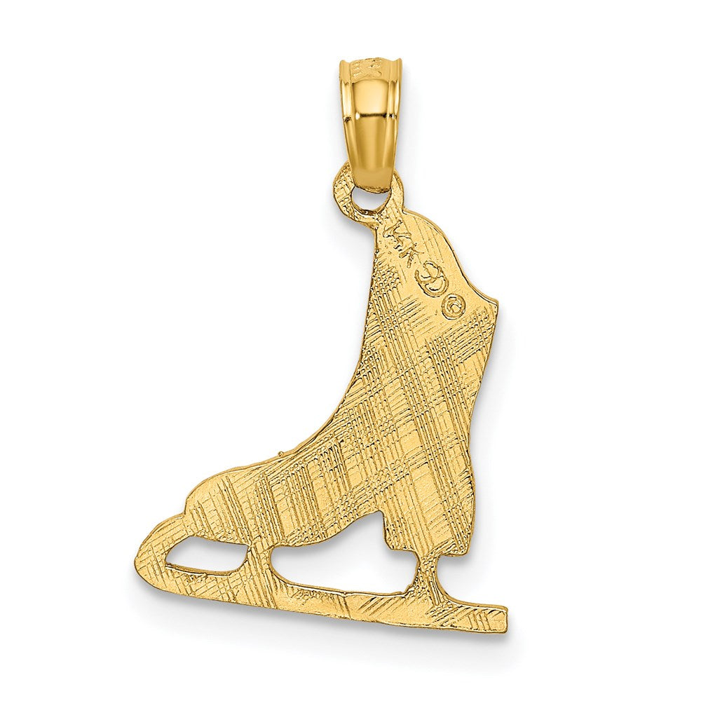 14K Gelbgold Figure Skate