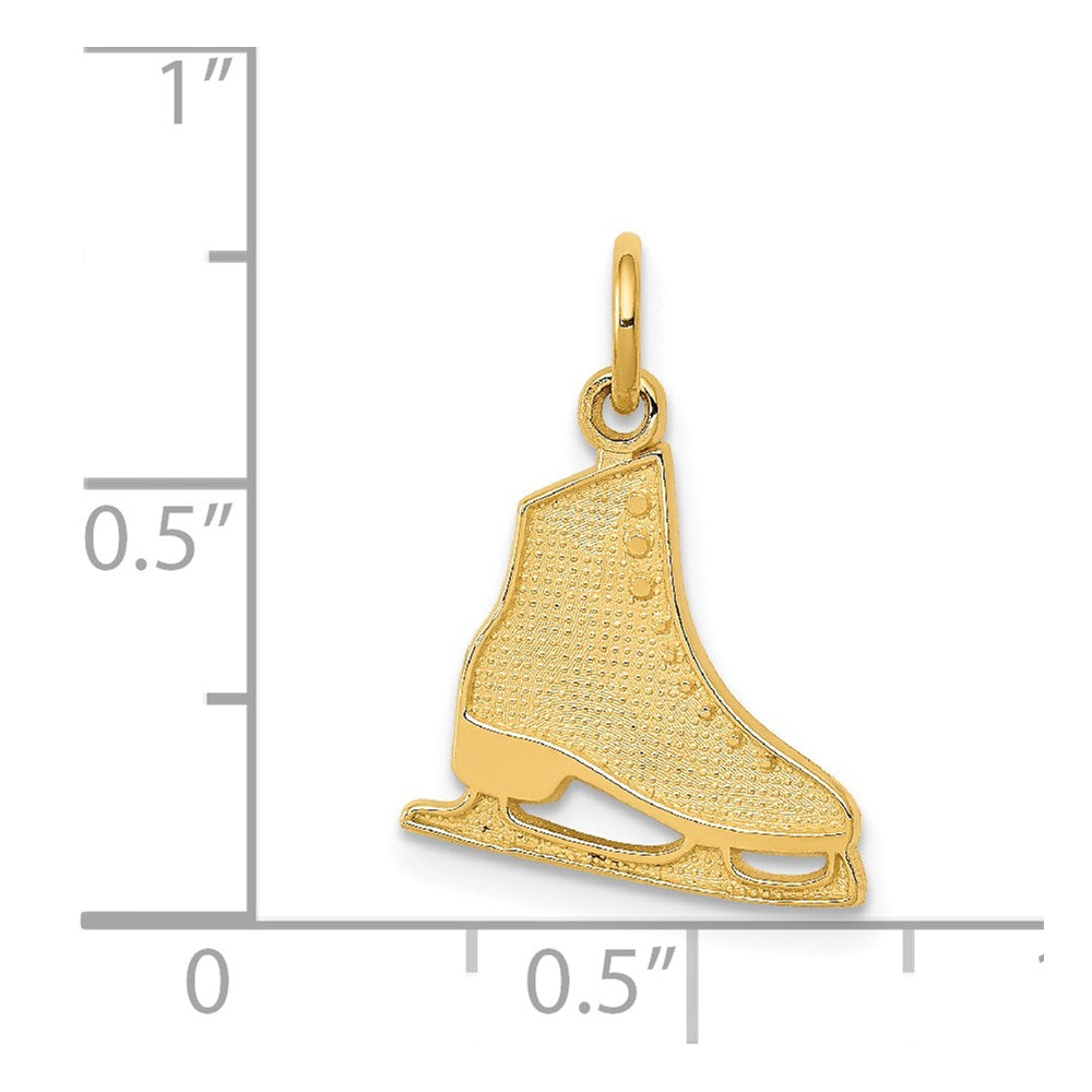 14K Gelbgold Figure Skate