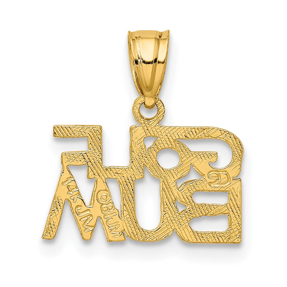 14K Gelbgold Golf Bum Charm