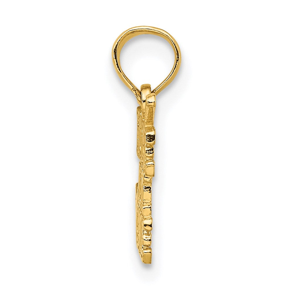 14K Gelbgold Hole in Ein mit Golf Club Charm