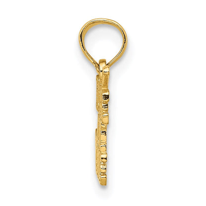 14K Gelbgold Hole in Ein mit Golf Club Charm