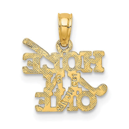 14K Gelbgold Hole in Ein mit Golf Club Charm