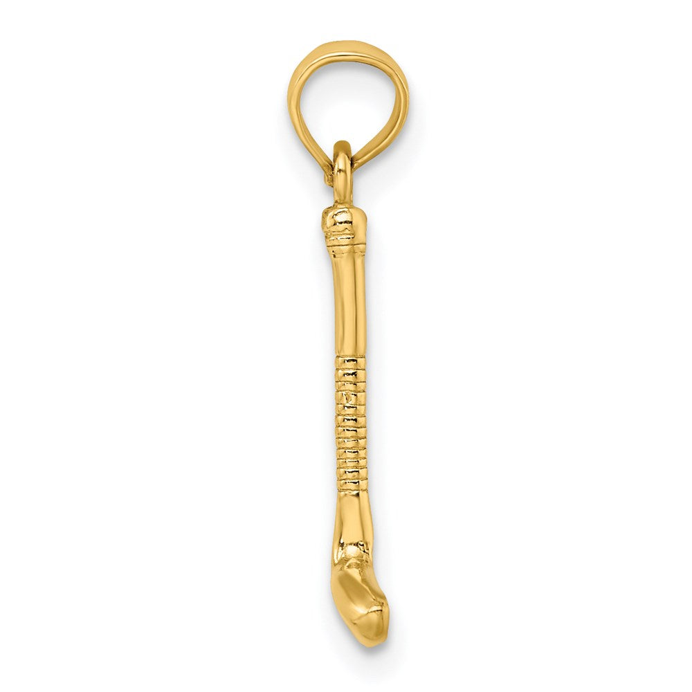 14K Gelbgold Golf Club Charm