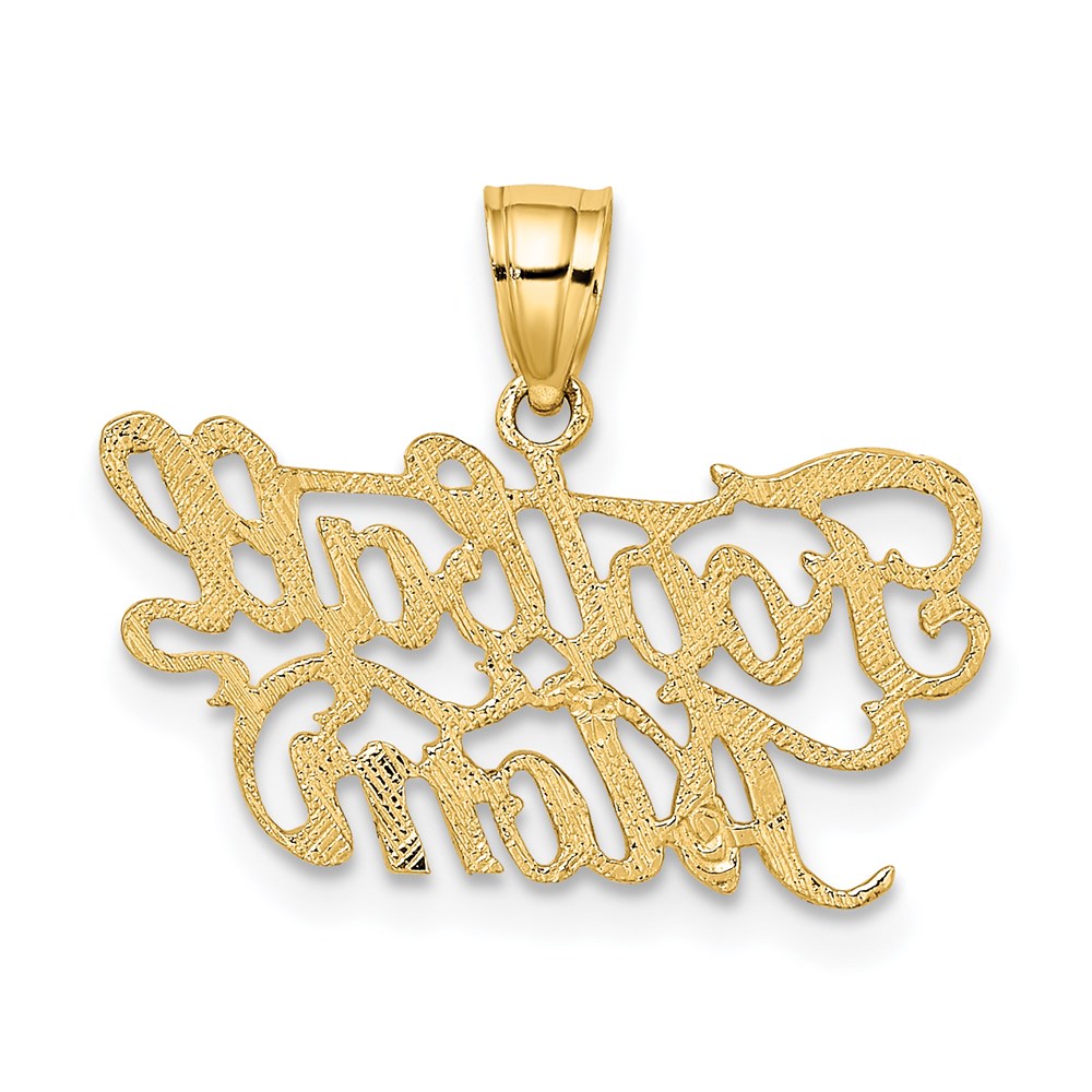 14K Gelbgold Football Mama Charm