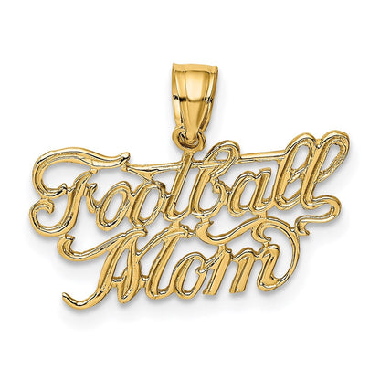 14K Gelbgold Football Mama Charm