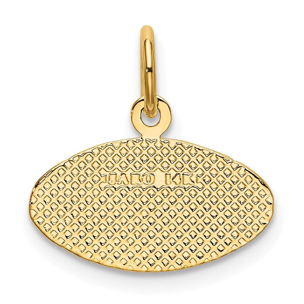 14K Gelbgold Football Charm