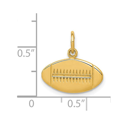 14K Gelbgold Football Charm