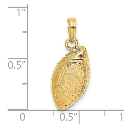 14K Gelbgold Football-Charm