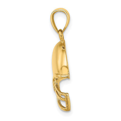 14 Karat Gelbgold Football-Helm-Charm