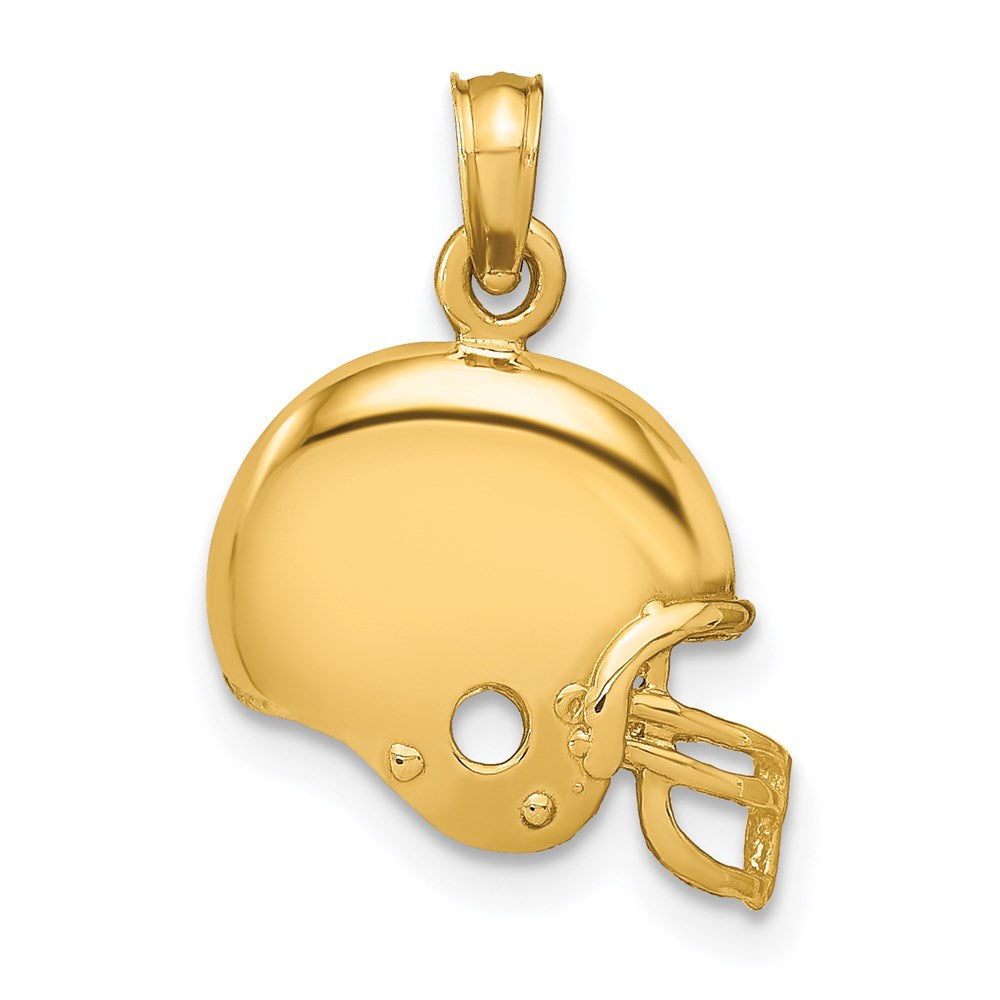 14K Gelbgold Football Helm Anhänger