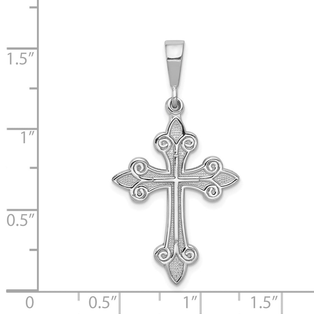 14K Weißgold Kreuzanhänger