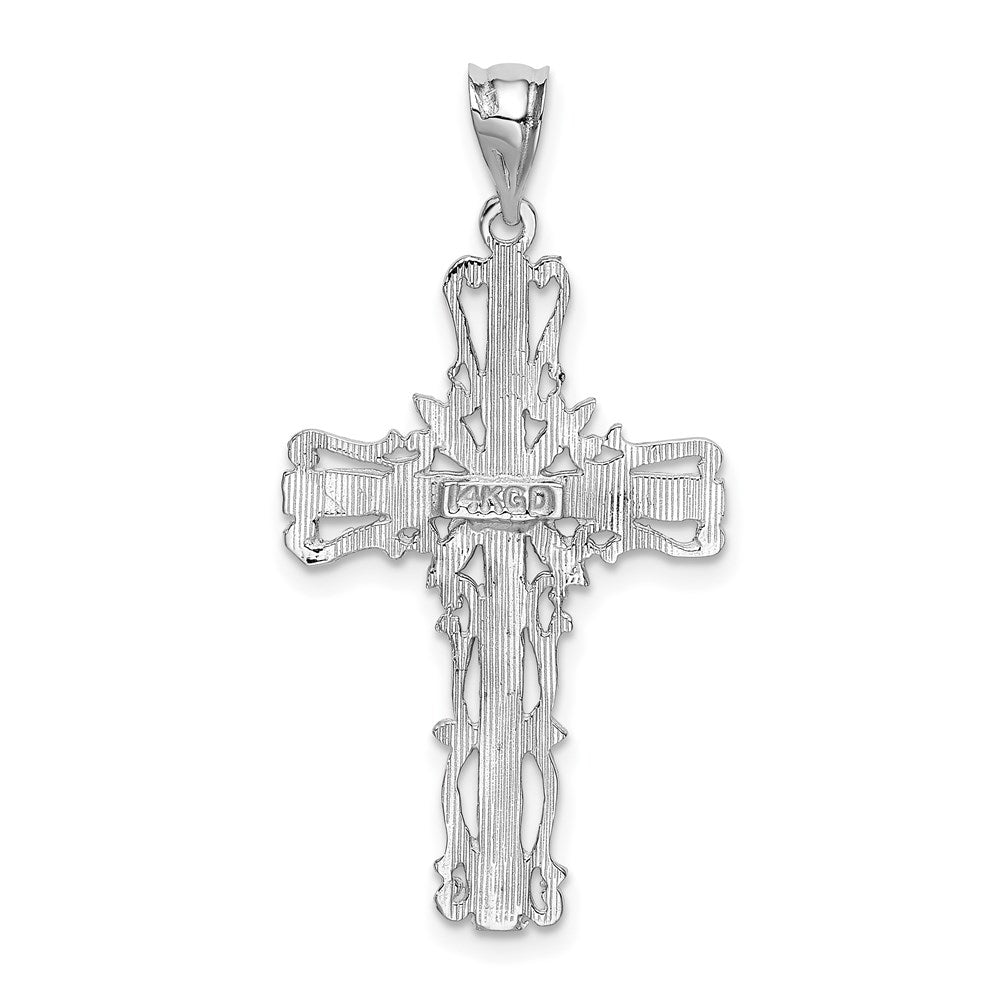 Anhänger „Lateinisches Kreuz" aus 14K Weißgold
