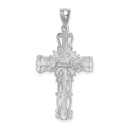 Anhänger „Lateinisches Kreuz" aus 14K Weißgold