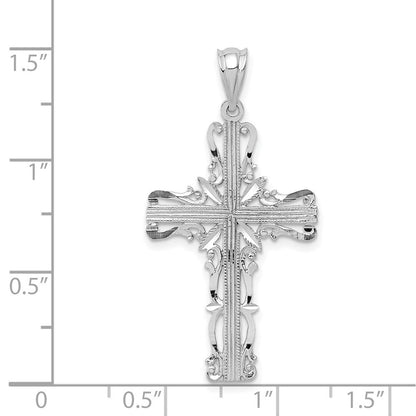 Anhänger „Lateinisches Kreuz" aus 14K Weißgold