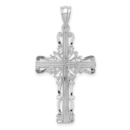 Anhänger „Lateinisches Kreuz" aus 14K Weißgold