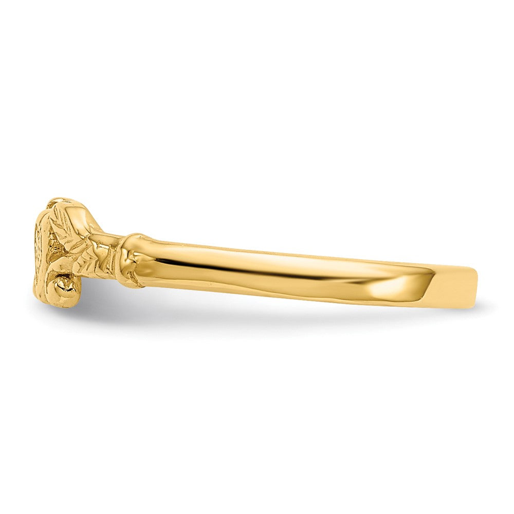 14K Gelbgold Herz Baby Ring