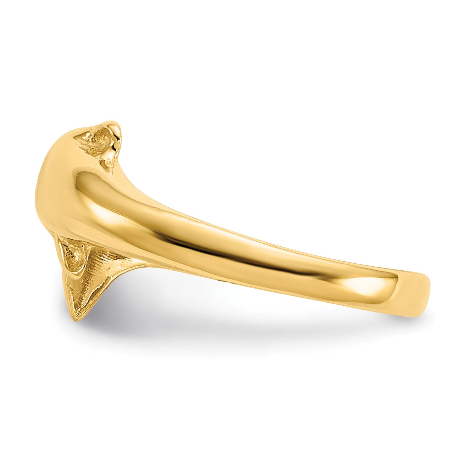 14K Gelbgold Delfin Zehenring