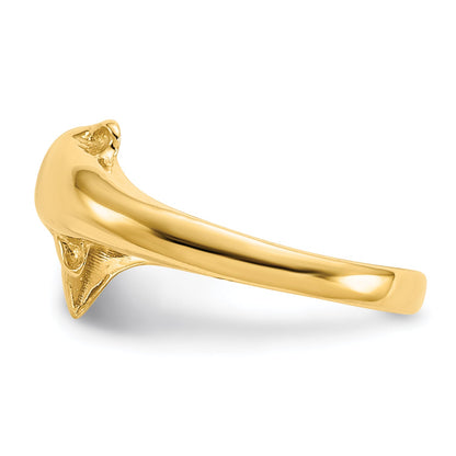 14K Gelbgold Delfin Zehenring